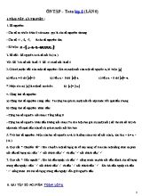 Bài tập ôn tập môn Toán lớp 6 - Lần 6